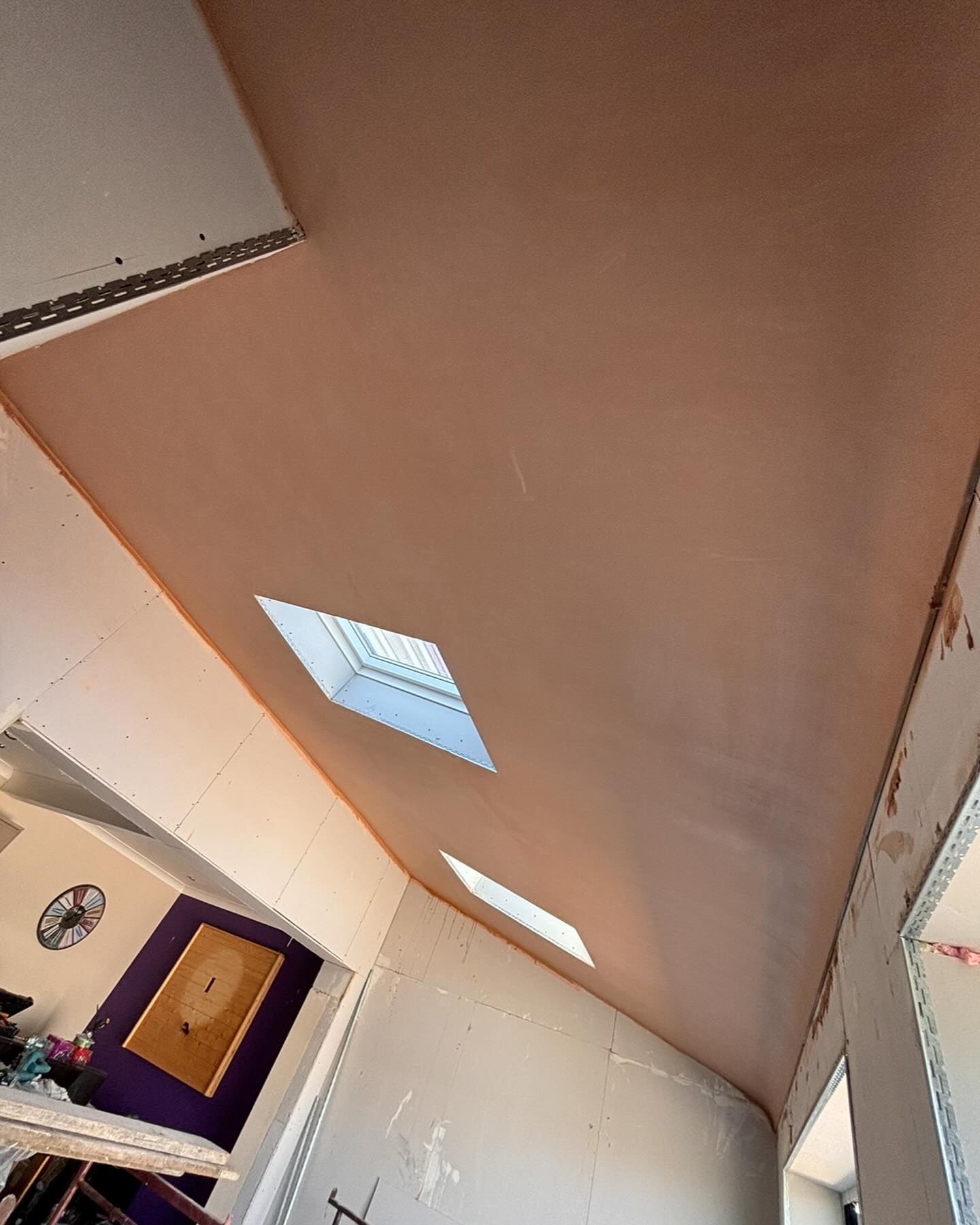 Ceiling detail with velux window